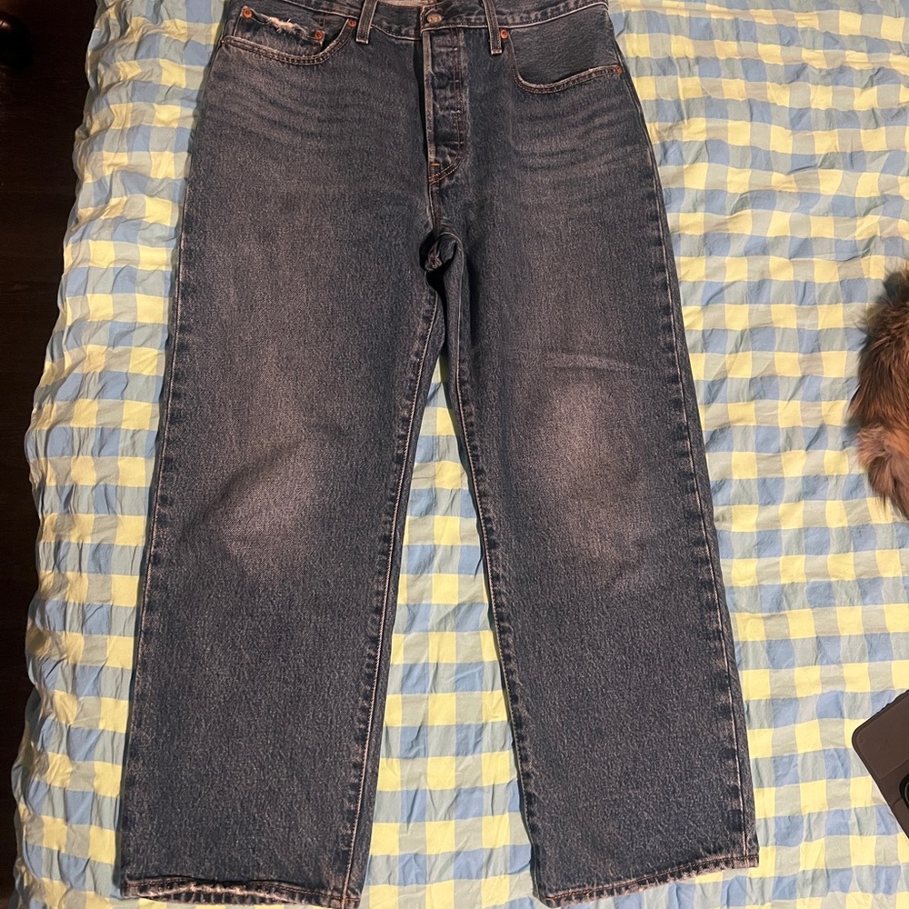 Levi's 501 90s Dark Blue Straight Jeans